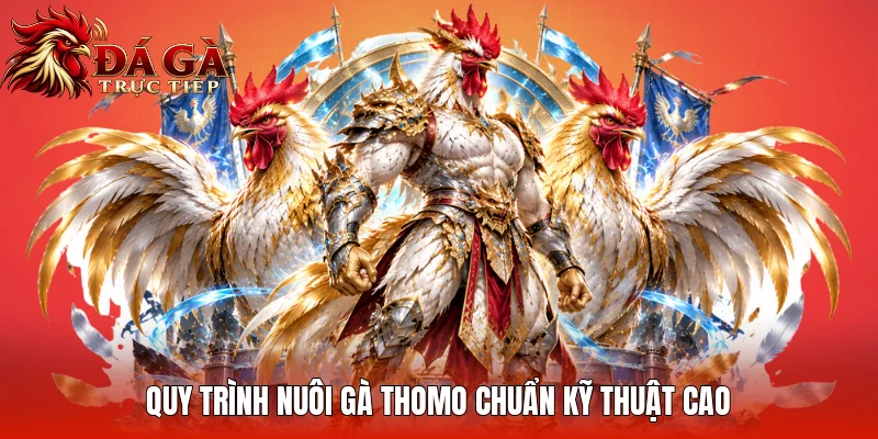 Quy trình nuôi gà Thomo chuẩn kỹ thuật cao
